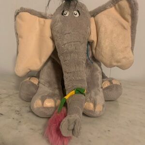 Macy's Gray and Cream Elephant Plush